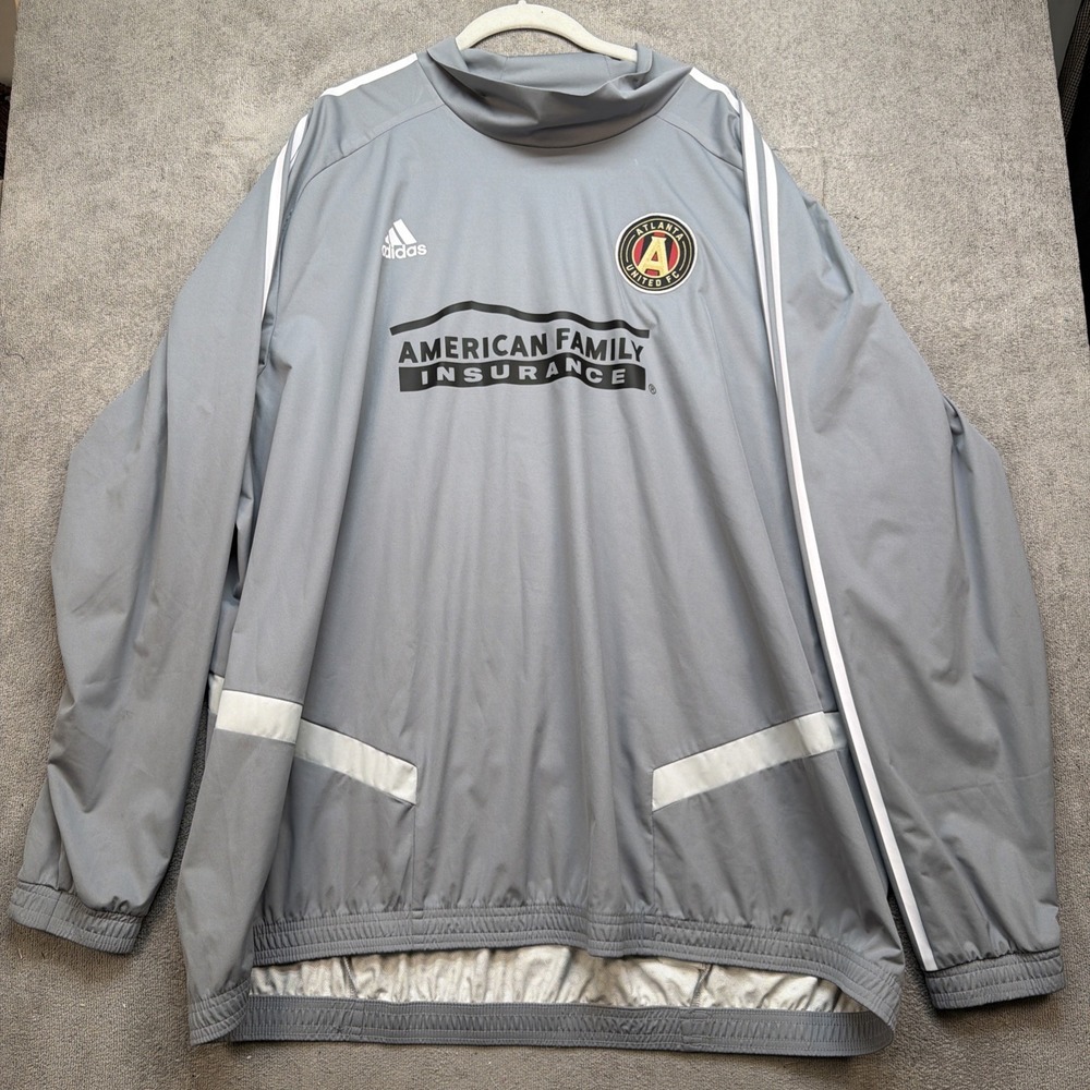 Atlanta United FC Adidas Pullover Windbreaker‎ Jacket Men's 3XL